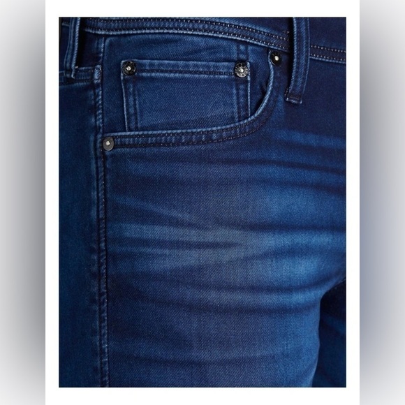 Jack & Jones Glenn 106 Slim-Fit Indigo Knit Stretch Denim Jeans 33W x 32L - Picture 2 of 13